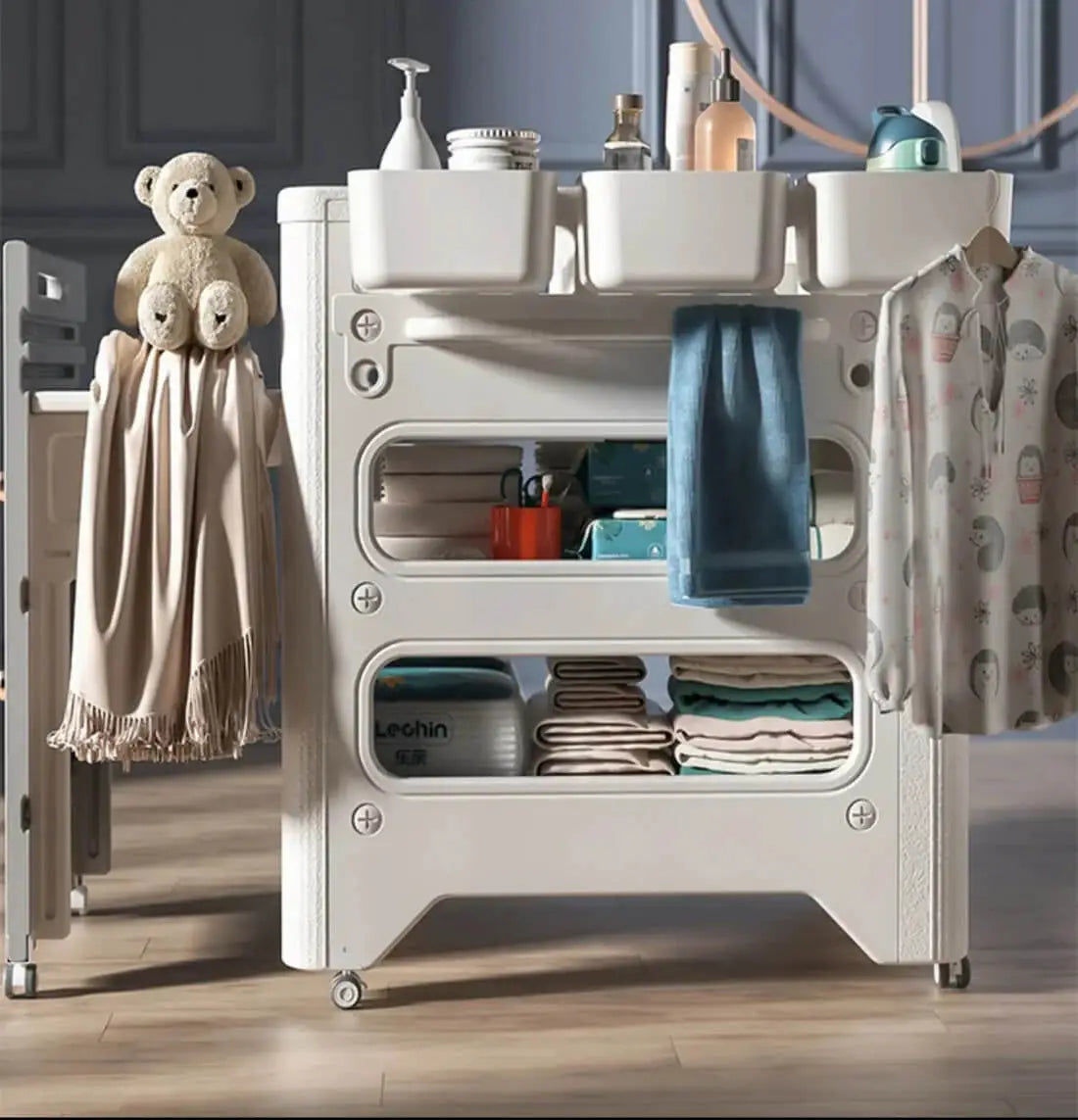 Multifunctional Bathroom Baby Pull-out Diaper Station