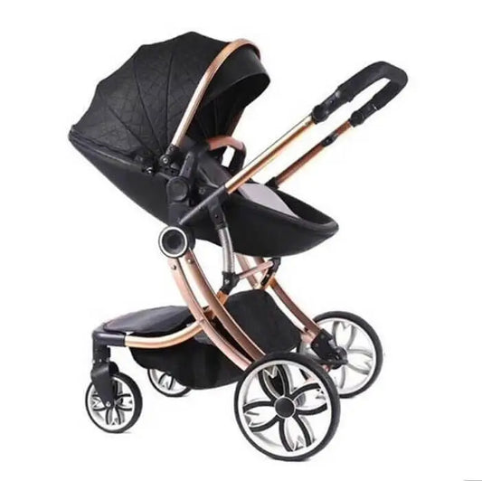 2 in 1 Luxury Leather Egg Shell Strollers